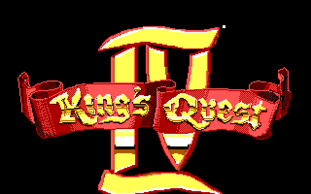 King's Quest IV: The Perils of Rosella IBM PC/Compatibles Screenshot: Title screen.