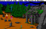 King's Quest IV: The Perils of Rosella for IBM PC/Compatibles - Careful, zombies wander in the graveyards!