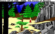 King's Quest IV: The Perils of Rosella for IBM PC/Compatibles - Entrance to an ominous mountain.