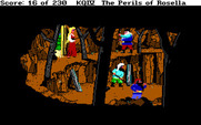 King's Quest IV: The Perils of Rosella for IBM PC/Compatibles - The dwarves working in a cave.