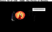 King's Quest IV: The Perils of Rosella for IBM PC/Compatibles - A mean troll hides out in this cave.