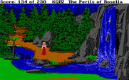 King's Quest IV: The Perils of Rosella for IBM PC/Compatibles - Returning to the large waterfall...
