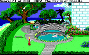 King's Quest IV: The Perils of Rosella for IBM PC/Compatibles - Looks like a swan swimming in the pond...