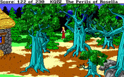 King's Quest IV: The Perils of Rosella for IBM PC/Compatibles - Some of these trees are spooky...