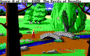 King's Quest IV: The Perils of Rosella for IBM PC/Compatibles - A quaint little bridge.