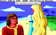 King's Quest IV: The Perils of Rosella for IBM PC/Compatibles - The prince Edgar in his true form.