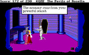 King's Quest IV: The Perils of Rosella for IBM PC/Compatibles - Running away from a mummy!