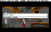 King's Quest IV: The Perils of Rosella for IBM PC/Compatibles - The game pauses when you type commands.