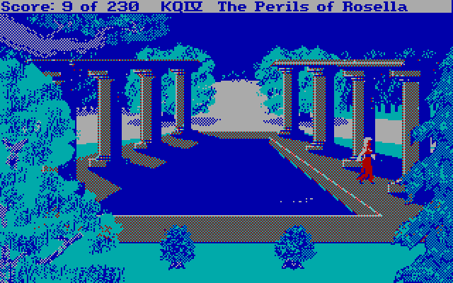 King's Quest IV: The Perils of Rosella IBM PC/Compatibles Screenshot: No one is at the pond at the moment, but sometimes there is...