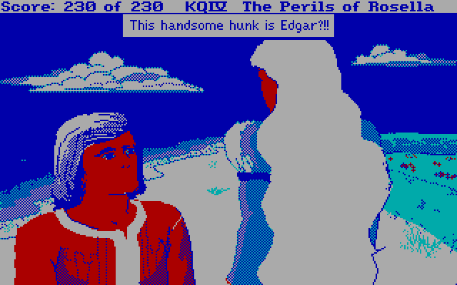 King's Quest IV: The Perils of Rosella IBM PC/Compatibles Screenshot: This is Edgar's true form...