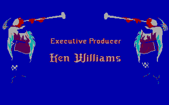 King's Quest IV: The Perils of Rosella IBM PC/Compatibles Screenshot: One of several credits screens.