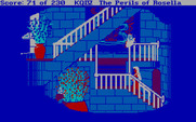 King's Quest IV: The Perils of Rosella for IBM PC/Compatibles - Climbing up some stairs...