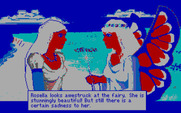 King's Quest IV: The Perils of Rosella for IBM PC/Compatibles - Rosella meets Genesta for the first time...