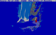 King's Quest IV: The Perils of Rosella for IBM PC/Compatibles - Behind a waterfall...