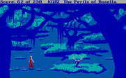 King's Quest IV: The Perils of Rosella for IBM PC/Compatibles - A dangerous snake guards the island.