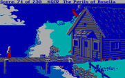 King's Quest IV: The Perils of Rosella for IBM PC/Compatibles - Outside a fisherman's house.