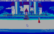 King's Quest IV: The Perils of Rosella for IBM PC/Compatibles - A castle in the distance...