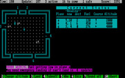 Air Traffic Controller for IBM PC/Compatibles - Warning, one of the planes has low fuel.