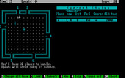 Air Traffic Controller for IBM PC/Compatibles - Starting the game on an easy skill level.
