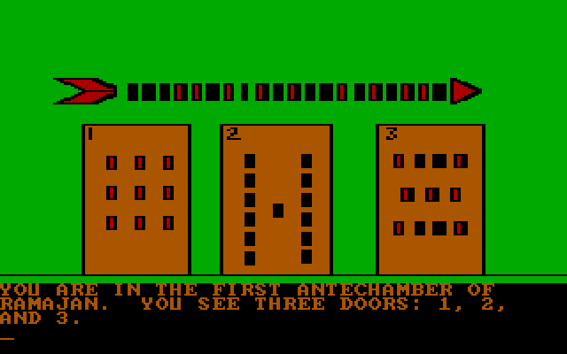 Amazon IBM PC/Compatibles Screenshot: Open which doors?