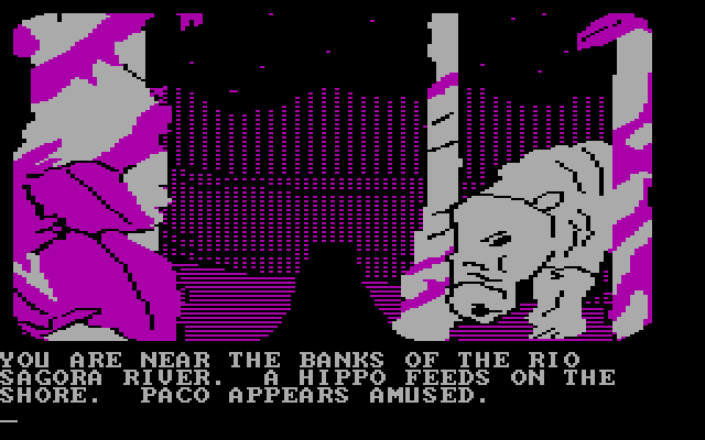 Amazon IBM PC/Compatibles Screenshot: Watch out for this hippo!