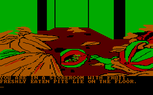 Amazon IBM PC/Compatibles Screenshot: In a storeroom.