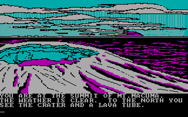 Amazon IBM PC/Compatibles Screenshot: The volcano summit.
