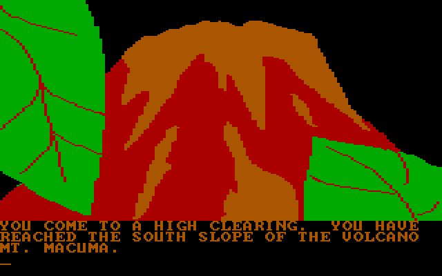 Amazon IBM PC/Compatibles Screenshot: A volcano in the distance...