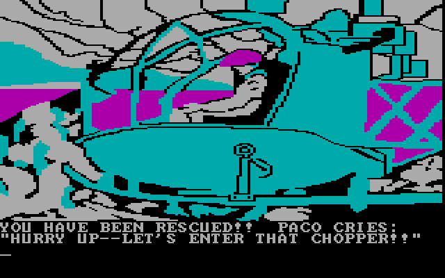 Amazon IBM PC/Compatibles Screenshot: Saved by a chopper!