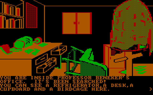 Amazon IBM PC/Compatibles Screenshot: Well, here's Professor Beneker's office...