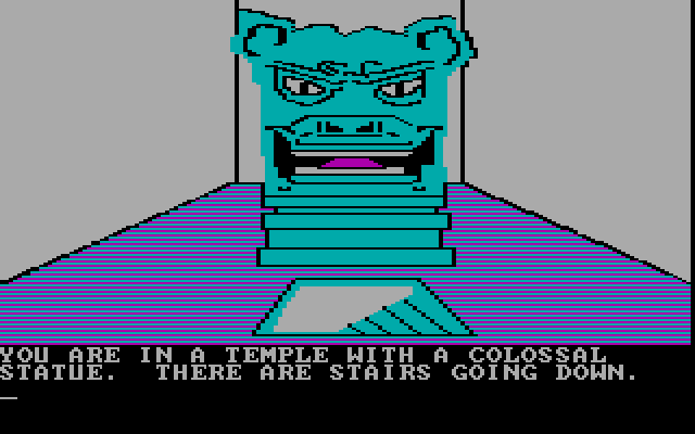 Amazon IBM PC/Compatibles Screenshot: Will you head down these stairs?