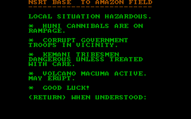 Amazon IBM PC/Compatibles Screenshot: Here's the situation...