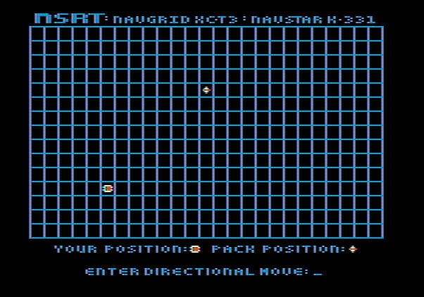 Amazon Apple II Screenshot: Monkeys stole my backpack; chase it down in this mini-game!