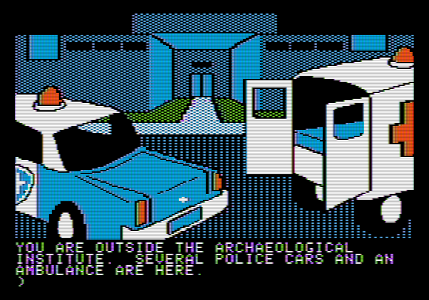 Amazon Apple II Screenshot: Uh oh, what's going on here?