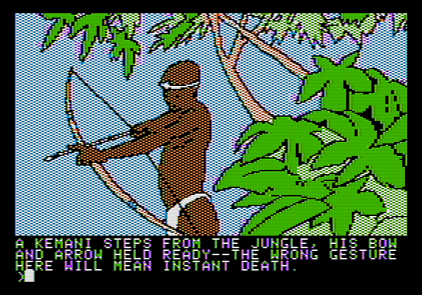 Amazon Apple II Screenshot: Looks like I'm in trouble...