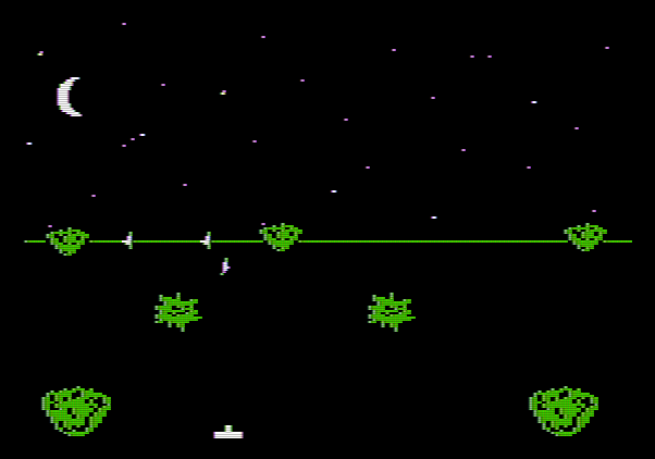 Amazon Apple II Screenshot: Enemies attacking!