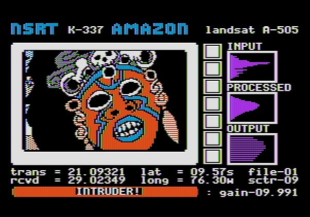 Amazon Apple II Screenshot: An intruder appears!