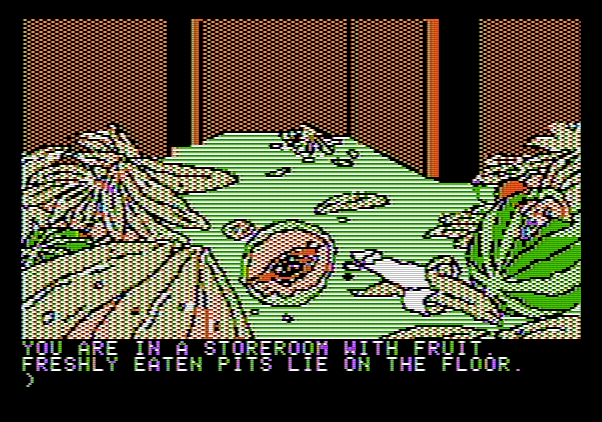 Amazon Apple II Screenshot: Continuing to explore...