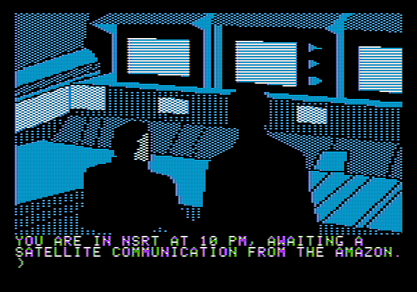 Amazon Apple II Screenshot: Game start.
