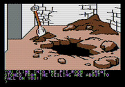 Amazon for Apple II - Escaping as the volcano errupts...