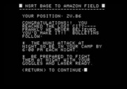 Amazon for Apple II - Congratulations, you reached the lost city!