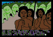 Amazon for Apple II - Arrived at the Kemani village.