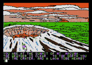 Amazon for Apple II - Survived a snow storm and reached the mountain summit!