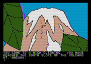Amazon for Apple II - The south slope of the volcano.