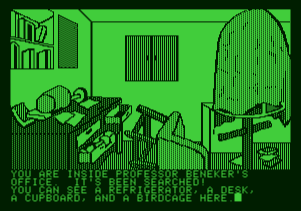 Amazon Apple II Screenshot: The office is a mess.