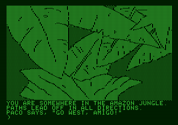 Amazon Apple II Screenshot: Now I'm really lost...