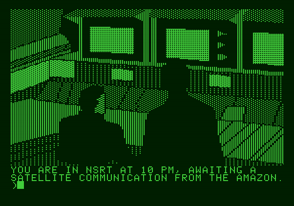 Amazon Apple II Screenshot: Game start.