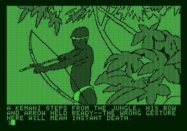 Amazon Apple II Screenshot: Be careful here!