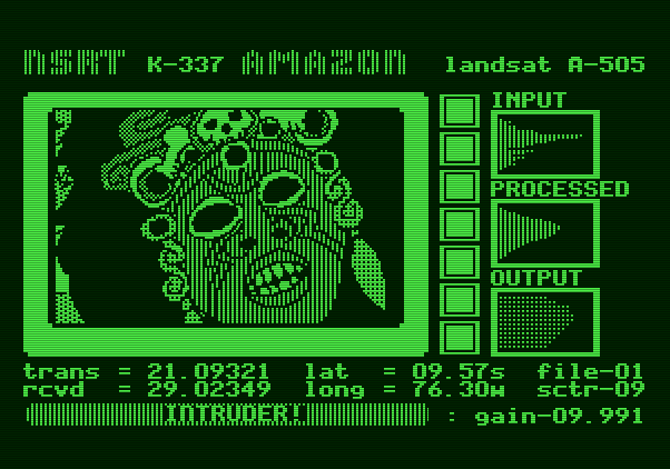 Amazon Apple II Screenshot: An intruder shows up!