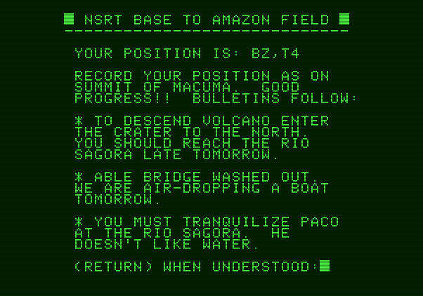 Amazon Apple II Screenshot: Here's my next steps...